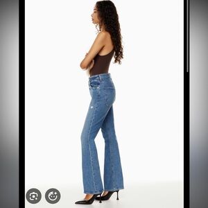 Citizens Of Humanity High-Rise Flare Jeans in Denim Blue